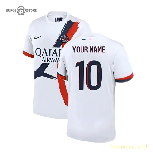 2024-2025 PSG Away Shirt (Your Name)-Vantage Point Soccer